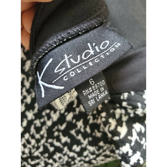 K Studio Women's Black Polyester Blend Sleeveless Square Neck Maxi Dress - Picture 8 of 11